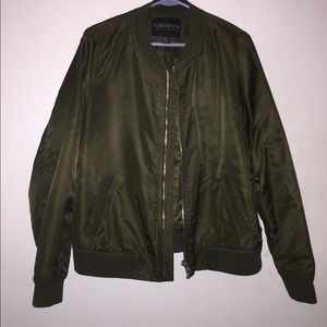 Plus size women’s satin bomber jacket